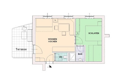 Ferienwohnungen in Radstadt, Grundriss Ferienwohnung Rossbrand